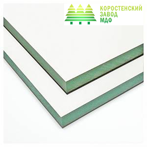 МДФ ламінована 1ст.Біла Коростень, 2800х2070х16 ВОЛОГОСТ.