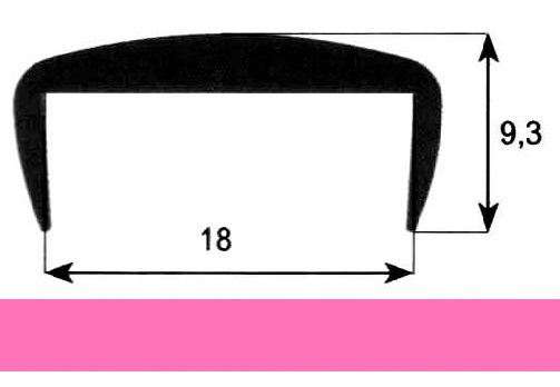 Планка С-18 Рожева 64, 2600 мм