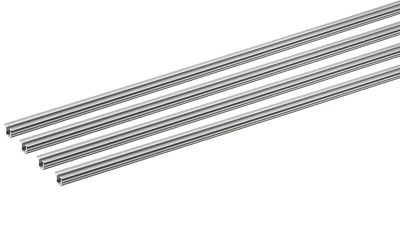 Набір профілю: однодорожковий ходовий профіль під запресування в паз SlideLine M, 2500 мм, 4 шт, алюміній (9227246) Hettich