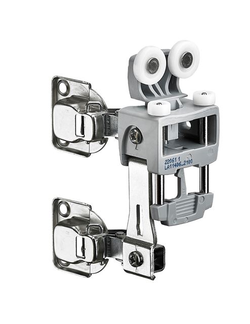 Ролик верхній WingLine L, лівий, з функцією самозачинення, вага стулки до 25 кг (9237492) Hettich