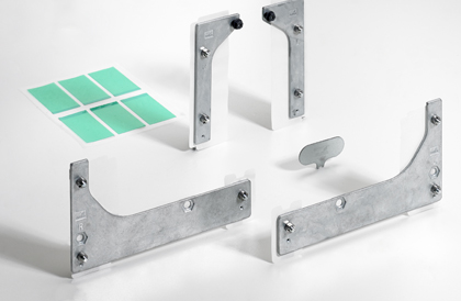 Додатковий комплект під приклеювання для скляних дверей із Silent System SlideLine M, мінім. ширина дверей 450 (9184566)