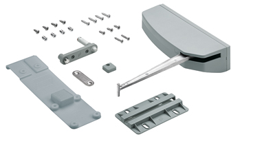 Механізм Push to move для правих дверей WingLine L, легкий до 5 кг, стулка до 300 мм, сірий (9238113)