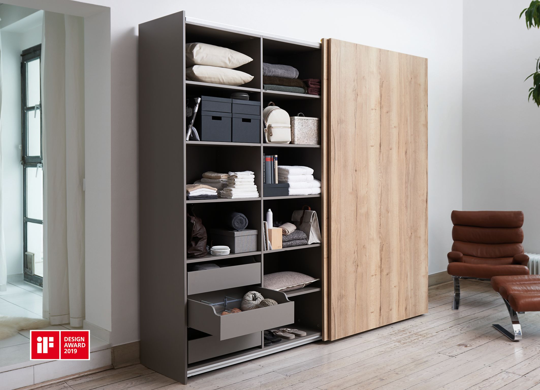 Комплект TopLine XL v 2.0 на 2 двері 22-30 мм, до 80 кг, з дотягувачами в обидва боки, L=2300 мм