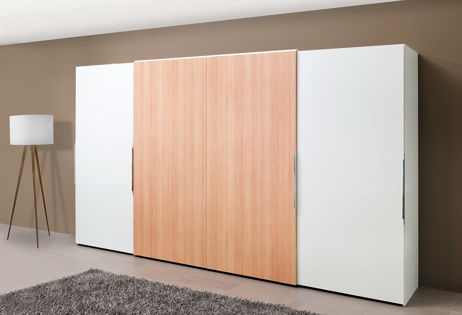 Комплект TopLine XL v 2.0 на 4 двері 18-30 мм, до 60 кг, з дотягувачами в обидва боки, з синхронізацією передніх дверей, L=4000мм