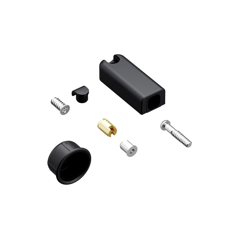 Механічний фіксатор для Push to move для WingLine L, під прикручування, відступ полиці на 3 мм, чорний (9282601)