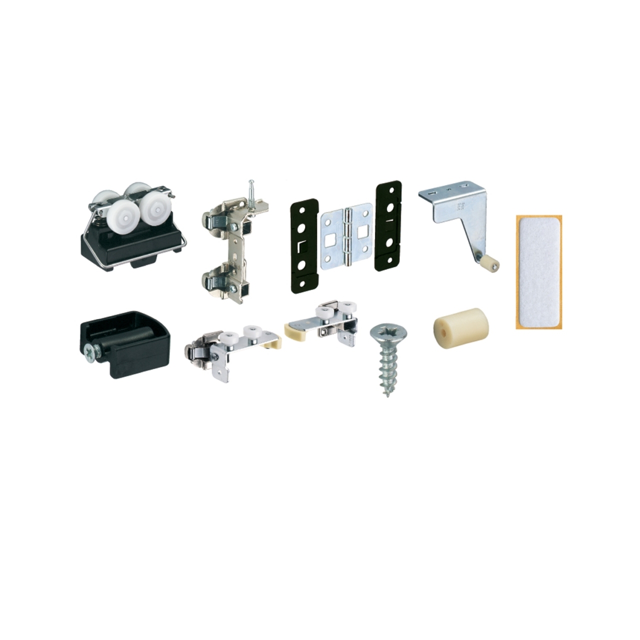 Комплект фурнітури Wing 77 для шафи з двома створками (70986) Hettich