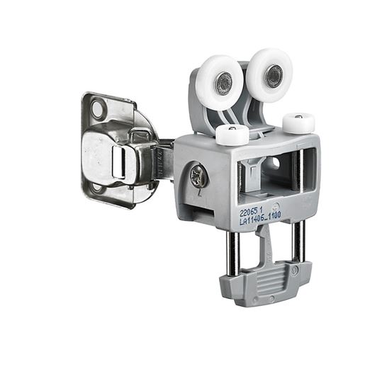 Ролик верхній WingLine L, лівий, з функцією самозачинення, вага стулки 12 кг (9237488) Hettich