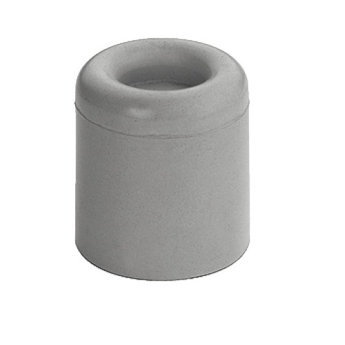 Стопор дверний для підлоги, сірий гумовий 26 мм D30 мм