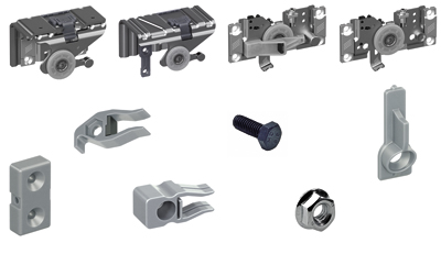 Х TopLine L Комплект верхніх роликів 2-х дверей, передні двері праві 16 мм/18 мм, EB 28