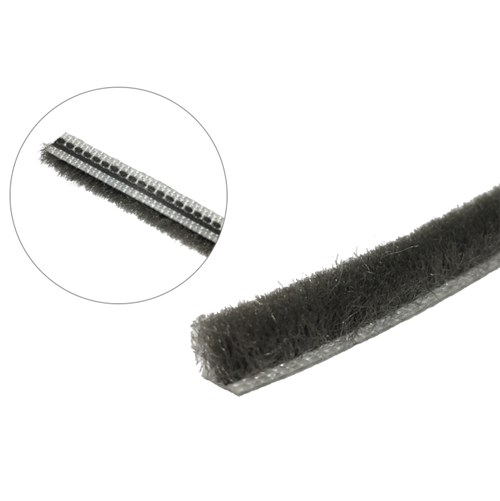 Щітка-відбійник вставна Mirum 7х6 мм, сіра