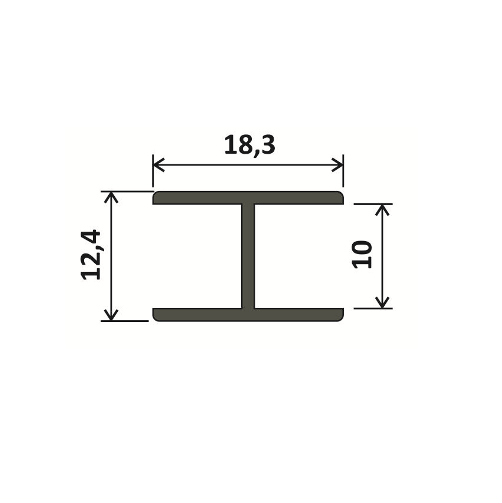 З'єднувальний профіль - 5,1м - дуб сонома