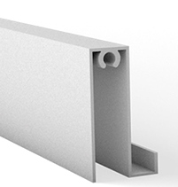 Профіль горизонтальний нижній FINO/МIRO - 5,1м - білий