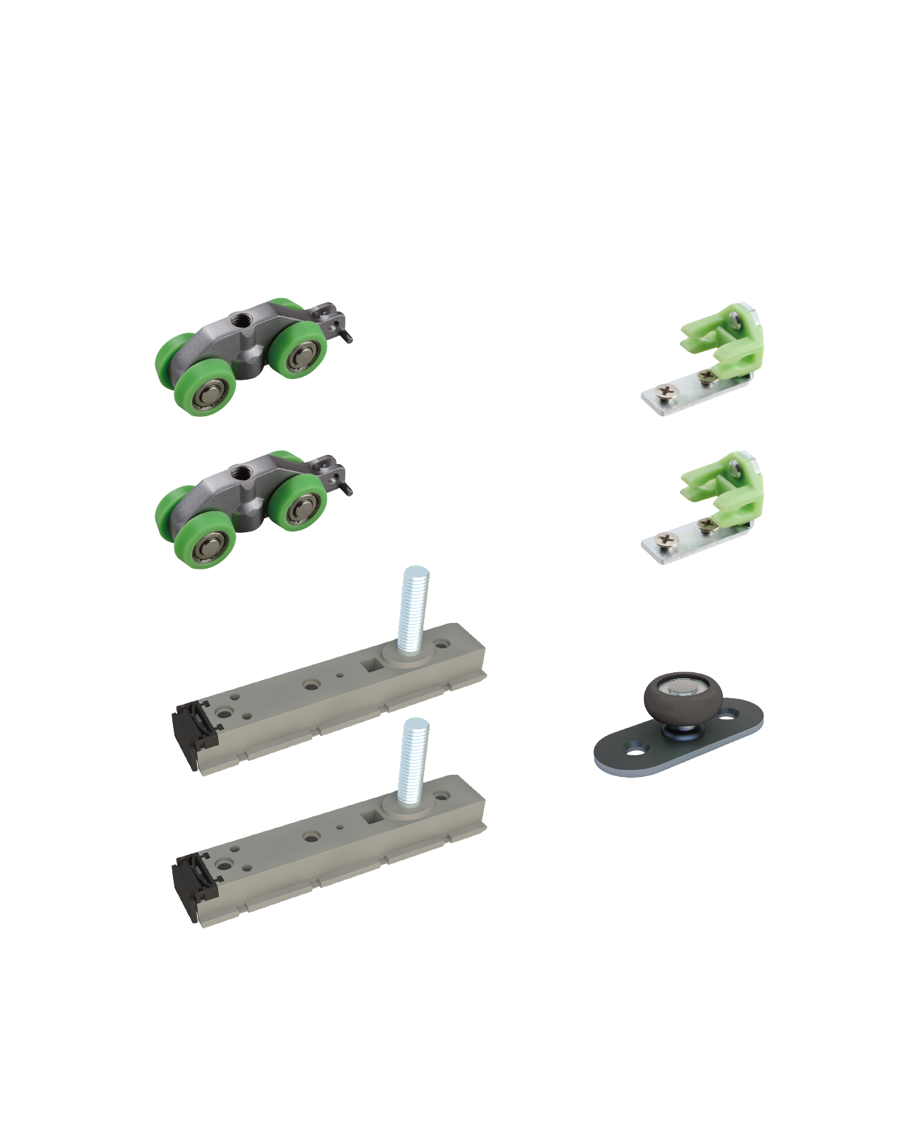 Комплект роликів SPACE, без доводчика
