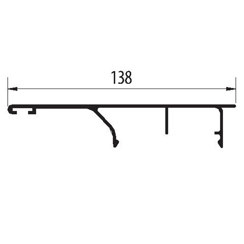 Albatur Система 9700/9720, декоративна накладка L=3000 мм, алюміній