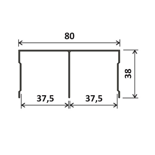 Напрямна верхня - 5,1м - рожеве золото