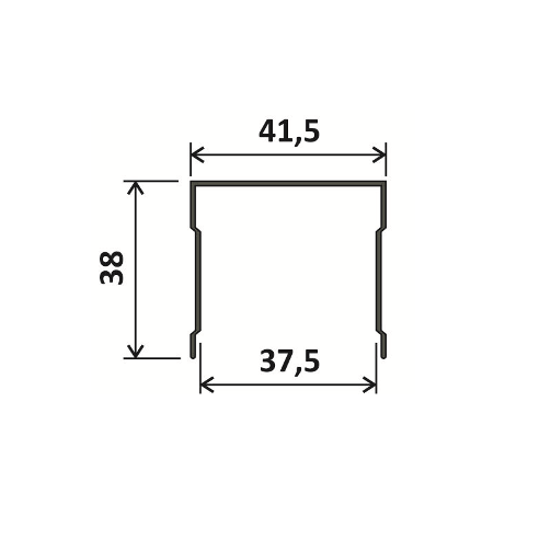 Напрямна одинарна верхня - 5,1м - бронза