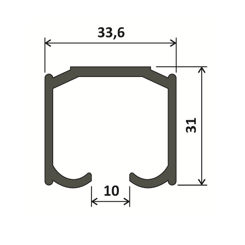 Підвісна напрямна - 5,1м