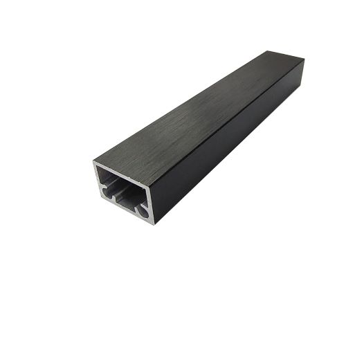 Профіль рамковий Е-7М L=5,0 м, підсилюючий, чорний фактура, Elite