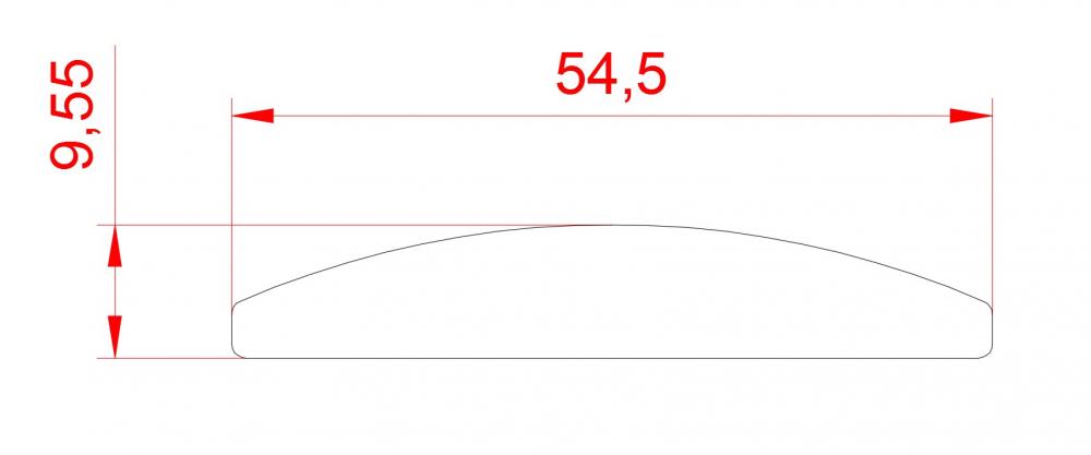 СП-1001 накладка Клен Танзау 2,8