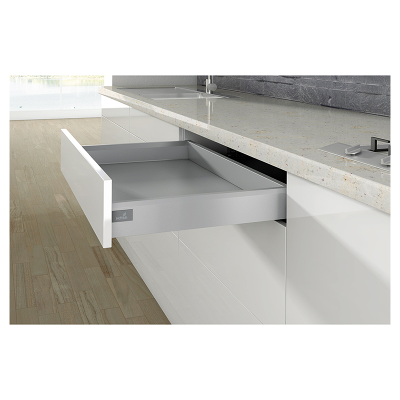 Комплект шухляди ArciTech H=94мм L=450мм, боковина 94 мм, з дотягувачем, срібло