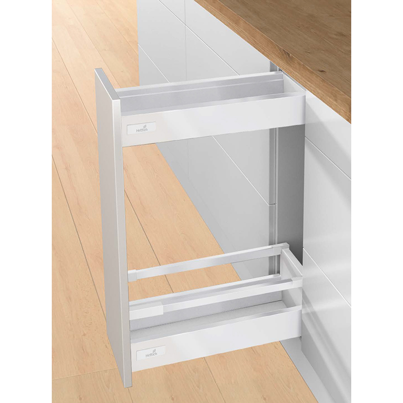 Карго з шухляд Atira в секцію 300 мм, повного висування L=470 мм, з дотягувачем, металева задня стінка, біла