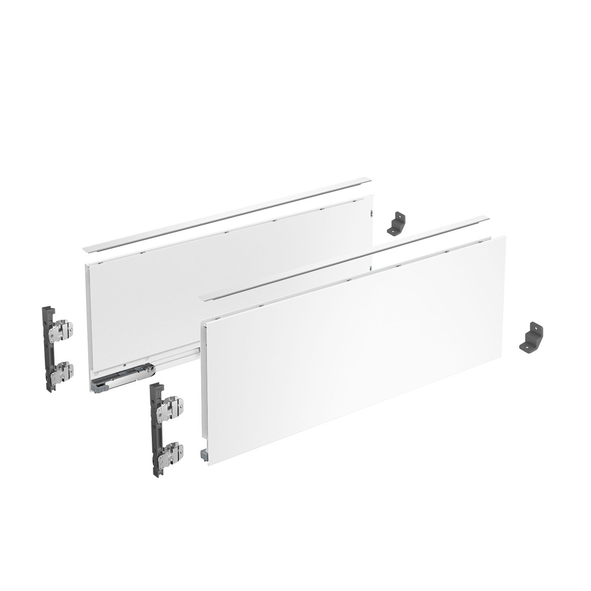 Комплект боковин AvanTech YOU, висота 187 мм, NL 450 мм, білий, з кріпленням (9255306) Hettich