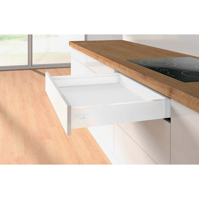 Комплект шухляди Atira H=70мм L=420мм, повного висування, Push to open Silent, білий