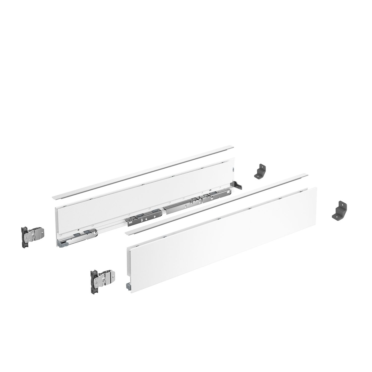Комплект боковин AvanTech YOU, висота 101 мм, NL 600 мм, білий, з кріпленням (9255291) Hettich