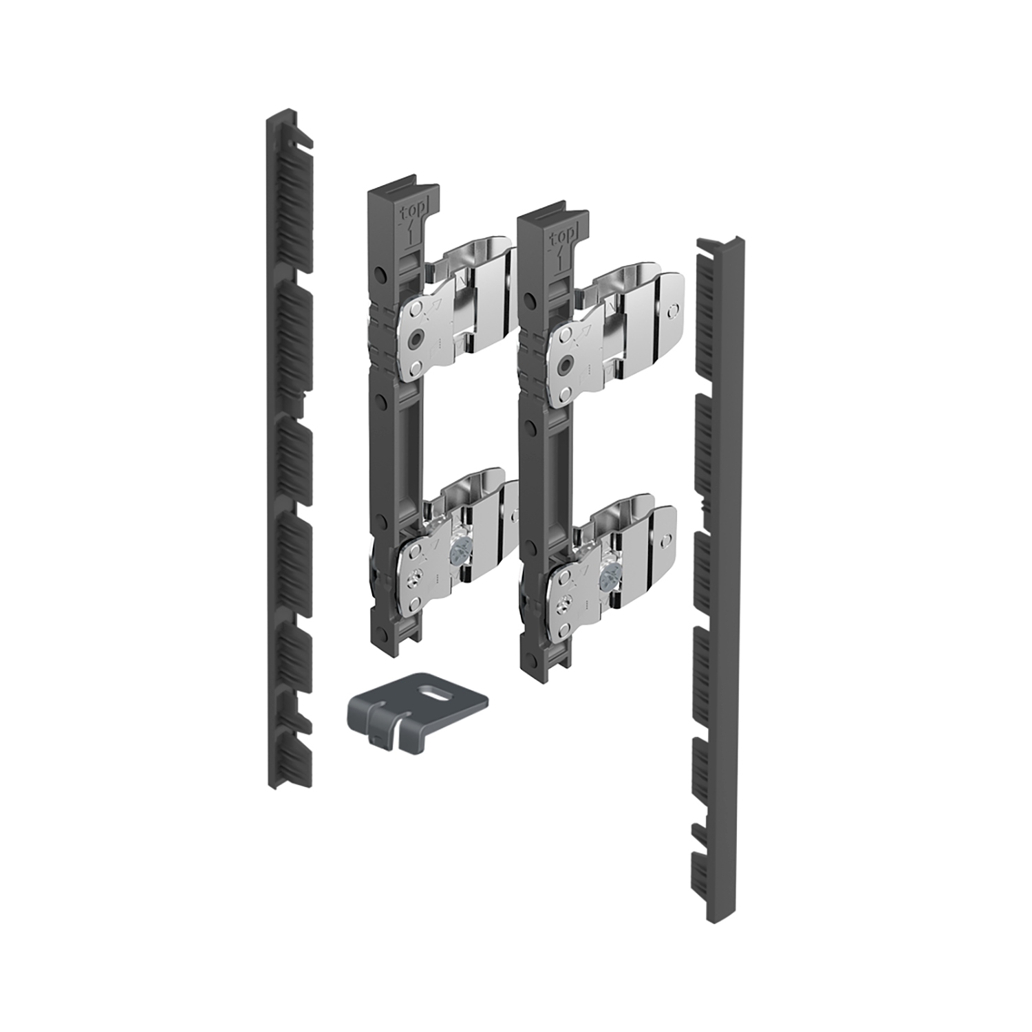 Кріплення передньої панелі AvanTech YOU, висота 187 мм, антрацит (9257621) Hettich