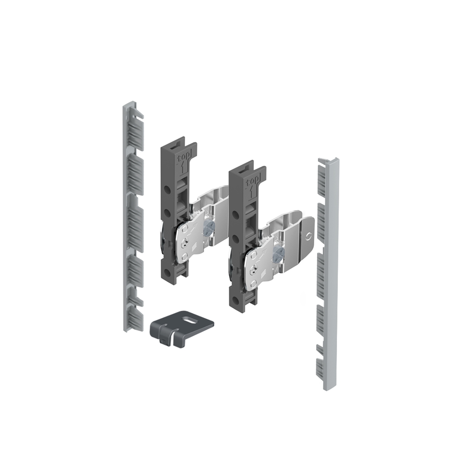 Кріплення передньої панелі AvanTech YOU, висота 139 мм, срібло (9257612) Hettich