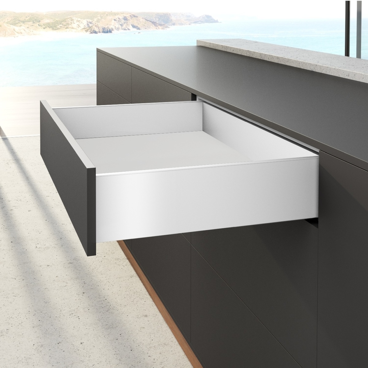 Комплект шухляди AvanTech YOU, висота 139 мм, NL 550 мм, Actro YOU Silent System, білий