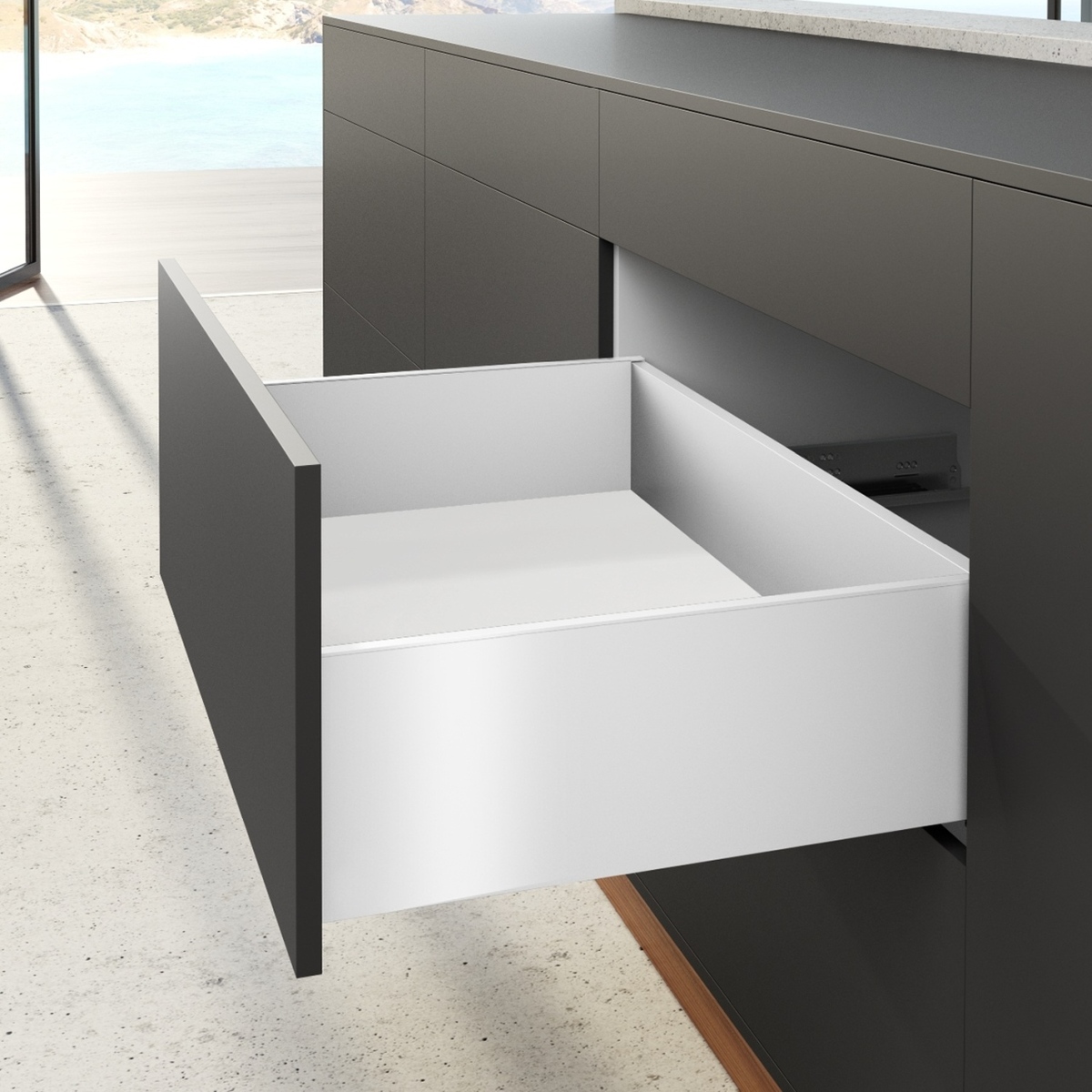 Комплект шухляди AvanTech YOU, висота 187 мм, NL 600 мм, Actro YOU Silent System, білий