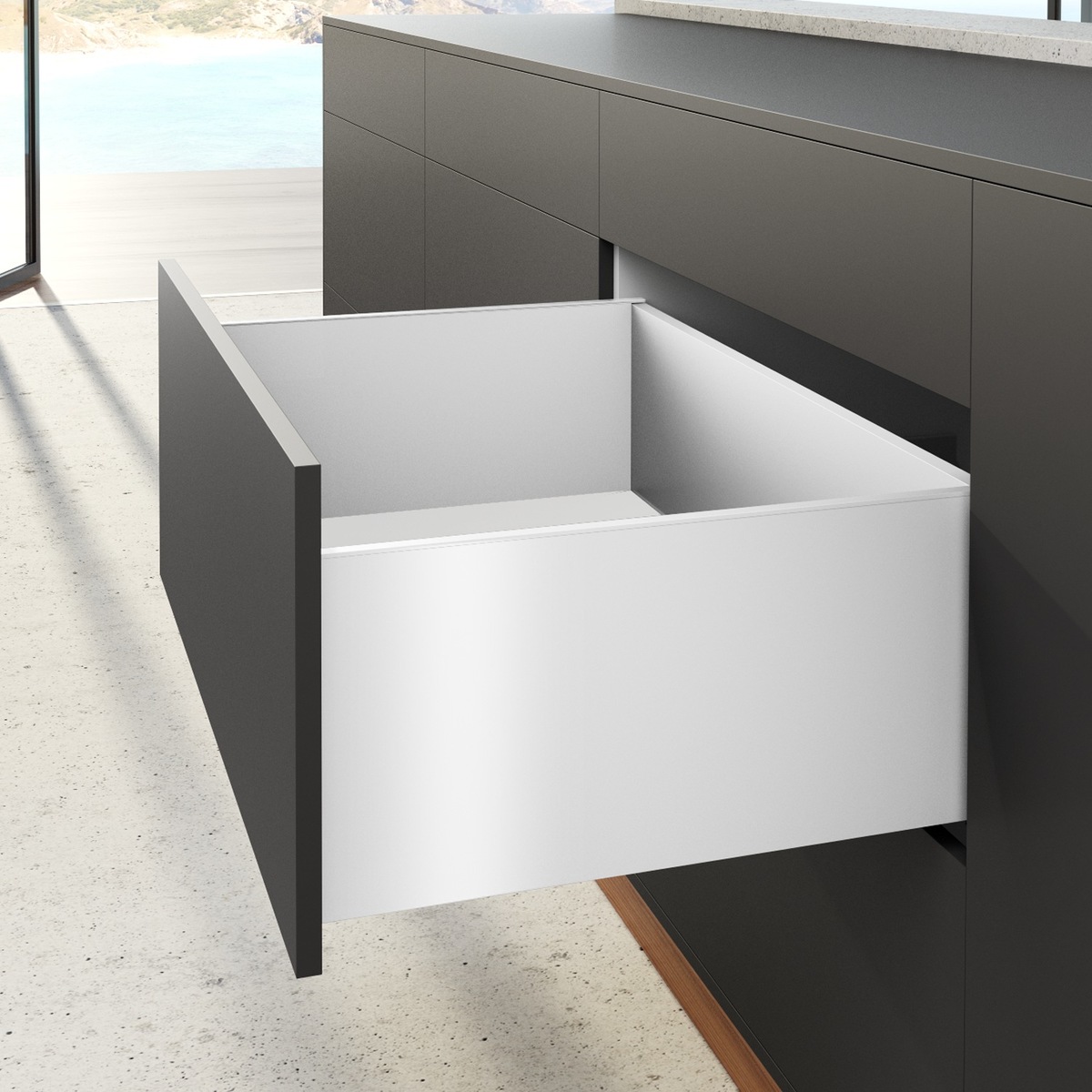 Комплект шухляди AvanTech YOU, висота 251 мм, NL 600 мм, Actro YOU Silent System, білий