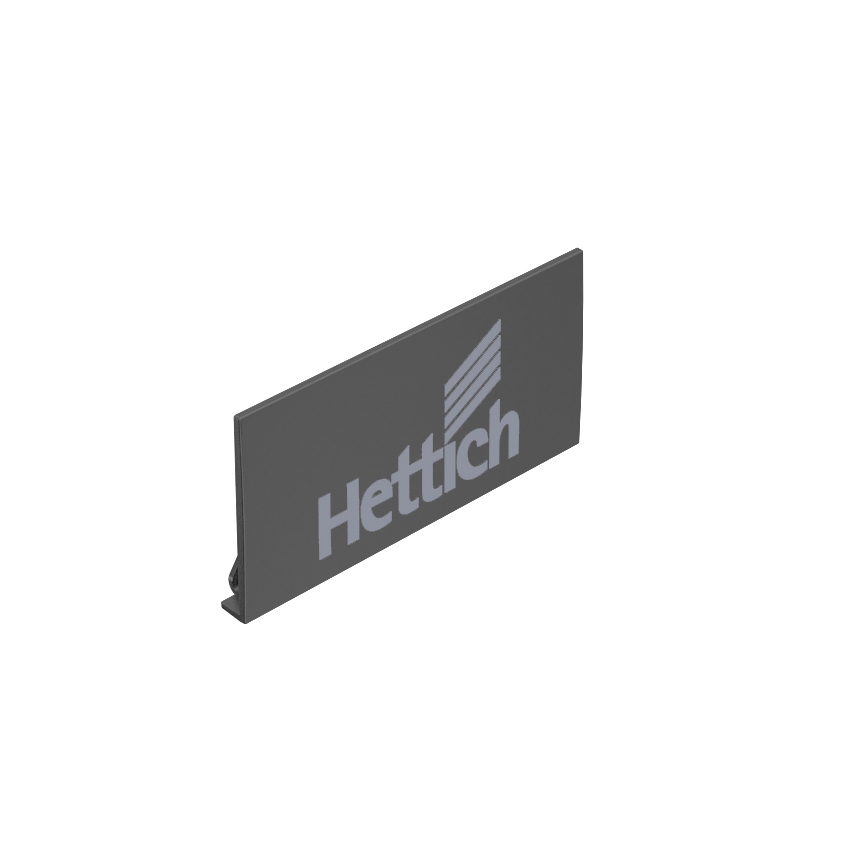 Заглушка з логотипом на шухляду AvanTech YOU, антрацит (9257705) Hettich