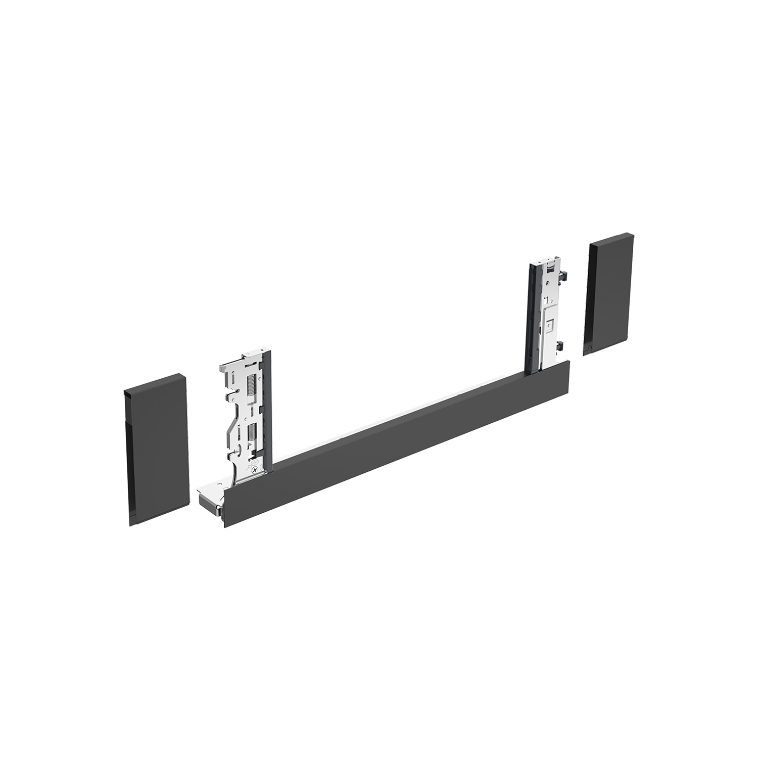 Боковина Inlay AvanTech YOU (під скло), висота 187 мм, NL 550 мм, антрацит, права (9257168) Hettich