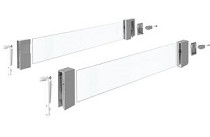 Комплект надставок на боковину DesignSide зі скла для InnoTech Atira, H144, NL520, сірий