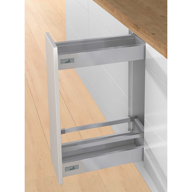 Карго з шухляд Atira, часткового висування L=470 мм, з дотягувачем, сріблястий