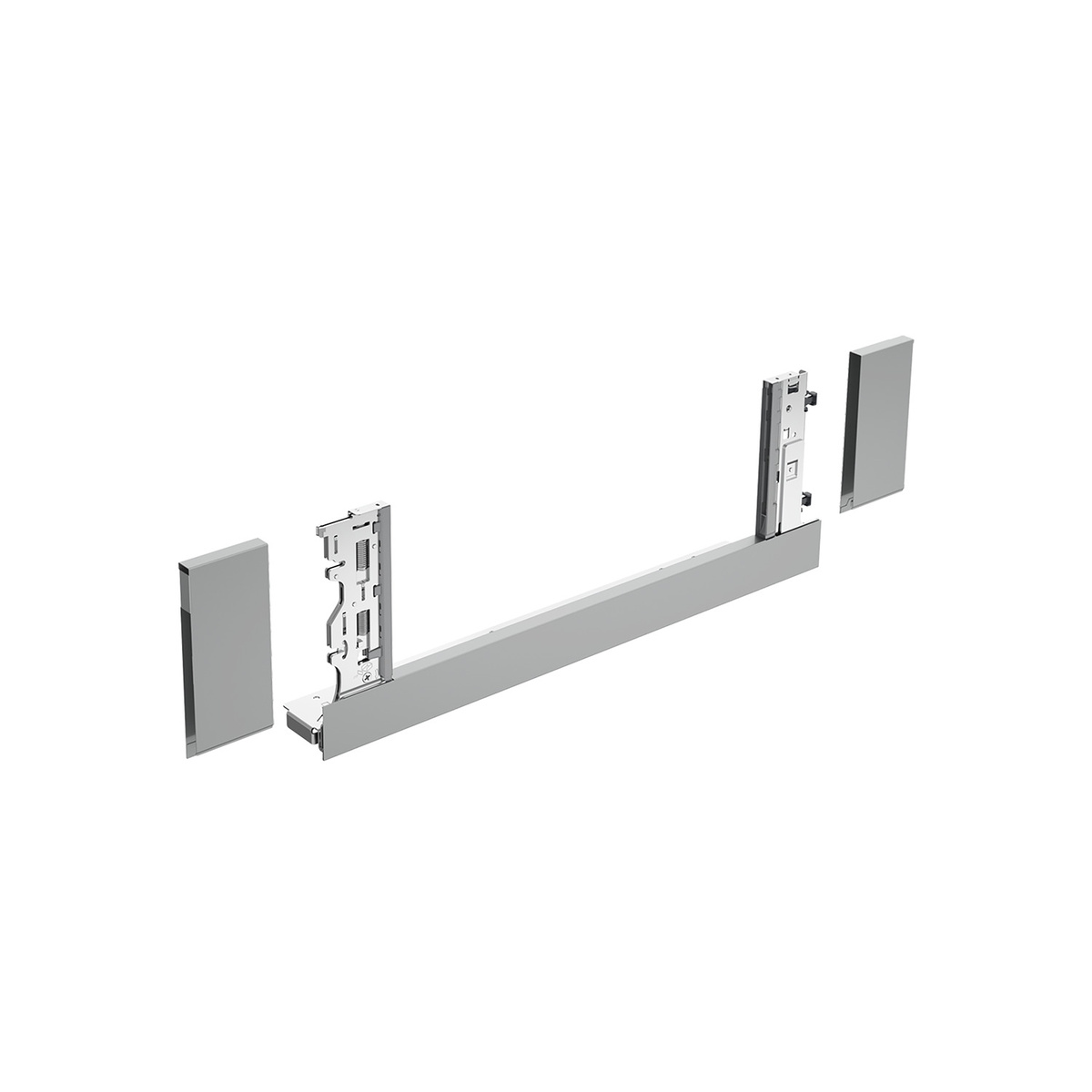 Боковина Inlay AvanTech YOU (під скло), висота 187 мм, NL 500 мм, срібло, права (9257138)