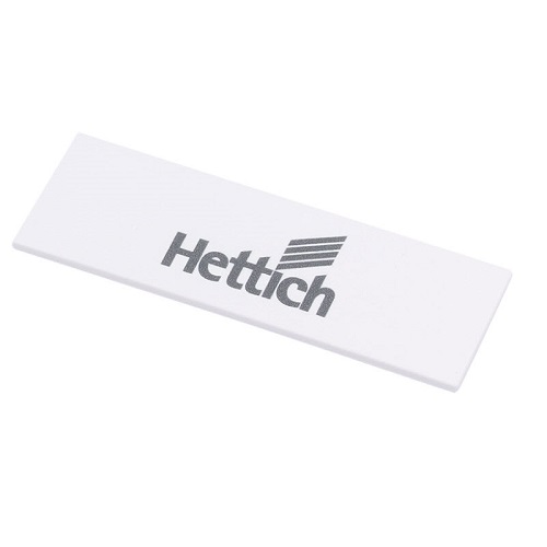 Заглушка Atira із логотипом, біла (9194647) Hettich
