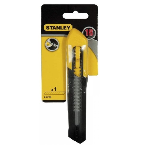 Ніж 18 мм сегментоване лезо 160 мм SM пластик, Stanley