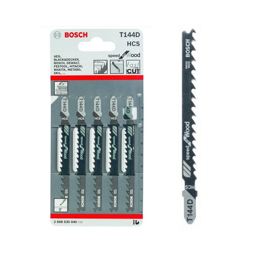 Пильне полотно для ел. лобзика T144D (5 шт), Bosh