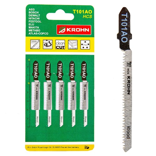 Пильне полотно для ел.лобзика T101AO (5 шт)