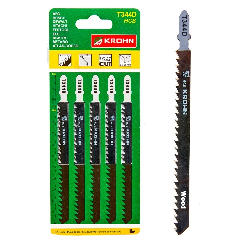 Пильне полотно для ел. лобзика T344D (5 шт)