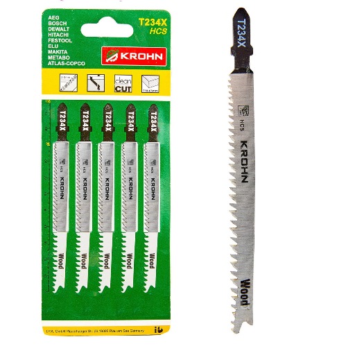 Пильне полотно для ел. лобзика T234X (5 шт)