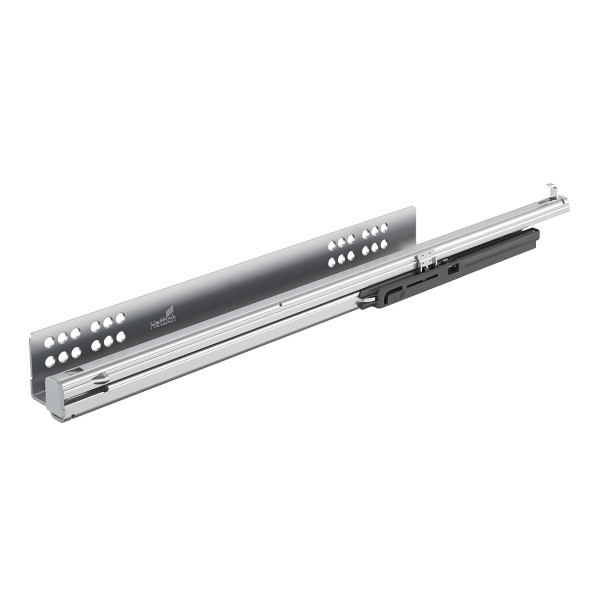 Напрямна Quadro V6 п/в з демпфером Silent System, L-400 мм, EB=23 ДСП до 19 мм, ліва (9225677)