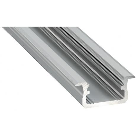 F3M Профіль д/стрічки LED врізний (L=4150 мм), сірий