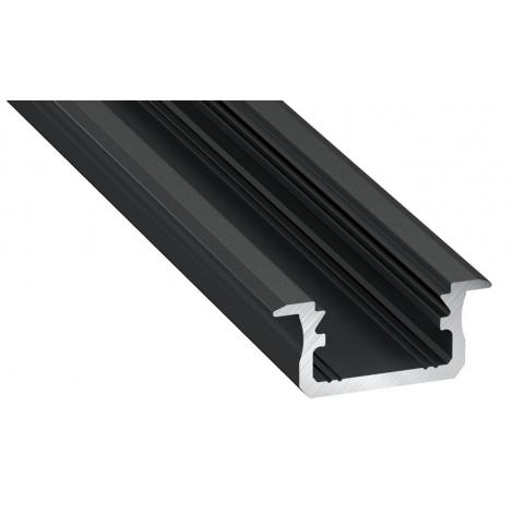 F3M Профіль д/стрічки LED врізний (L=4150 мм), чорний