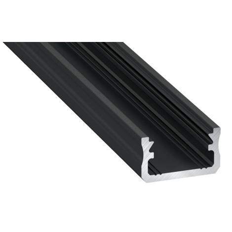 F3M Профіль д/стрічки LED накладний (L=4150 мм), чорний