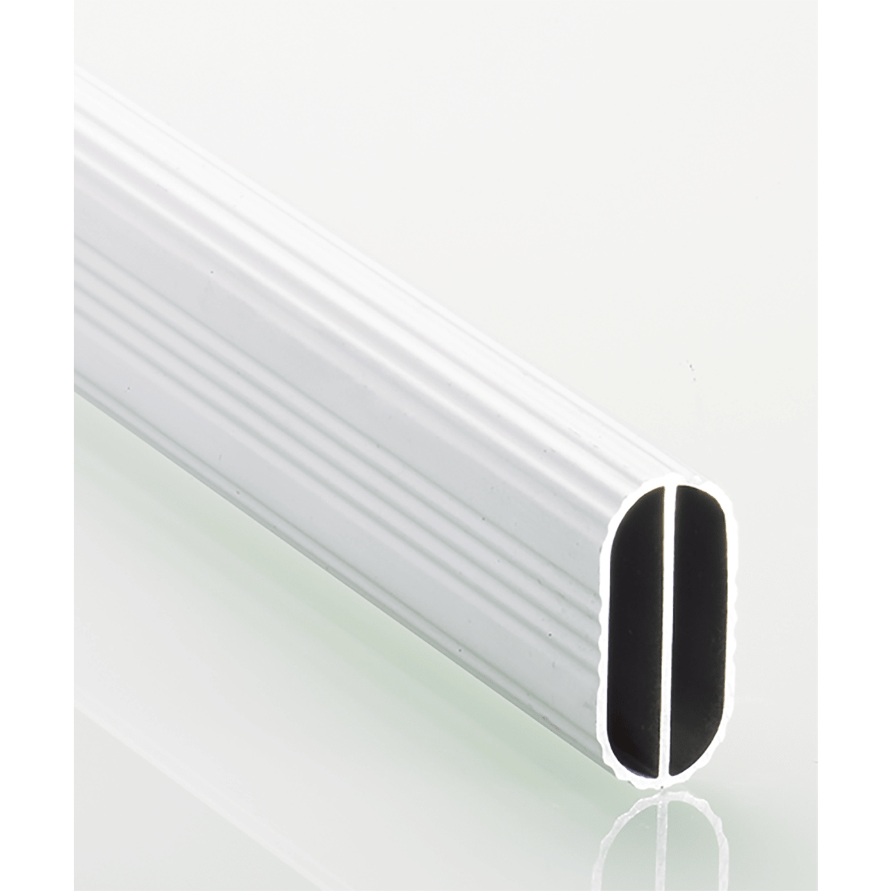 Гардеробна штанга овальна, 30х15, L3000, анодована, срібляста (9079590) Hettich