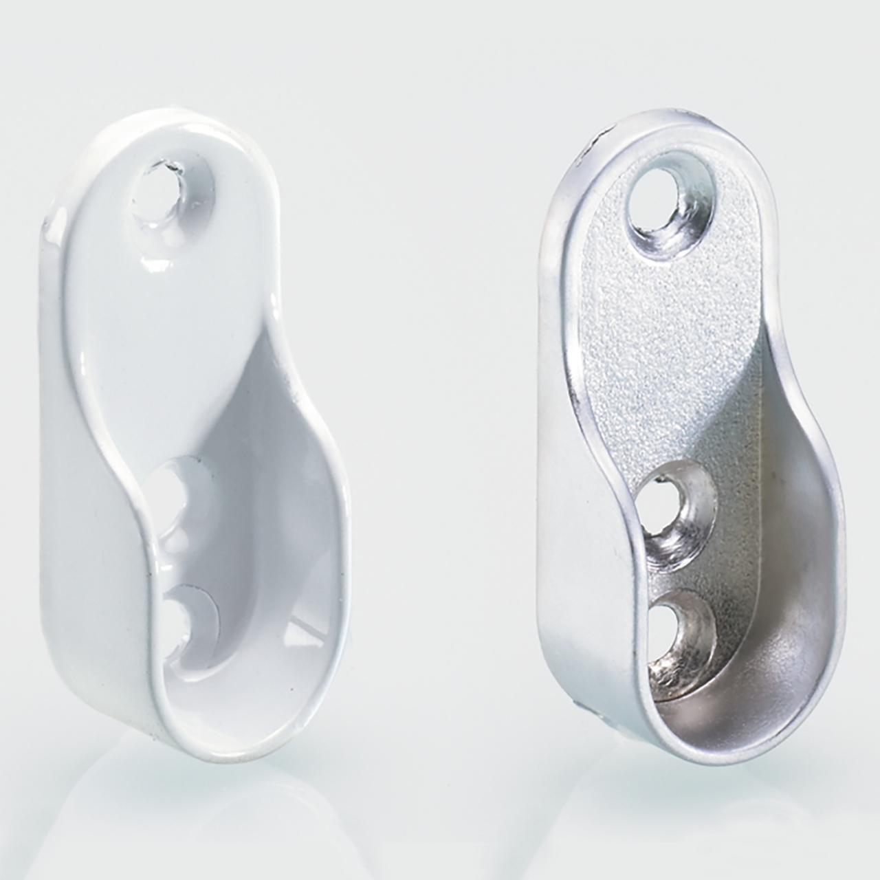 Штанготримач до овальної труби, сталь покрита лаком кольору алюмінію (9079719)